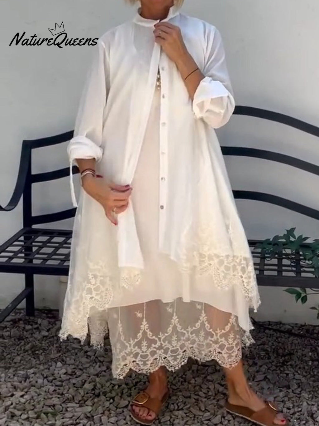 Women's Lace Dress Suit（Dress and Cardigan）