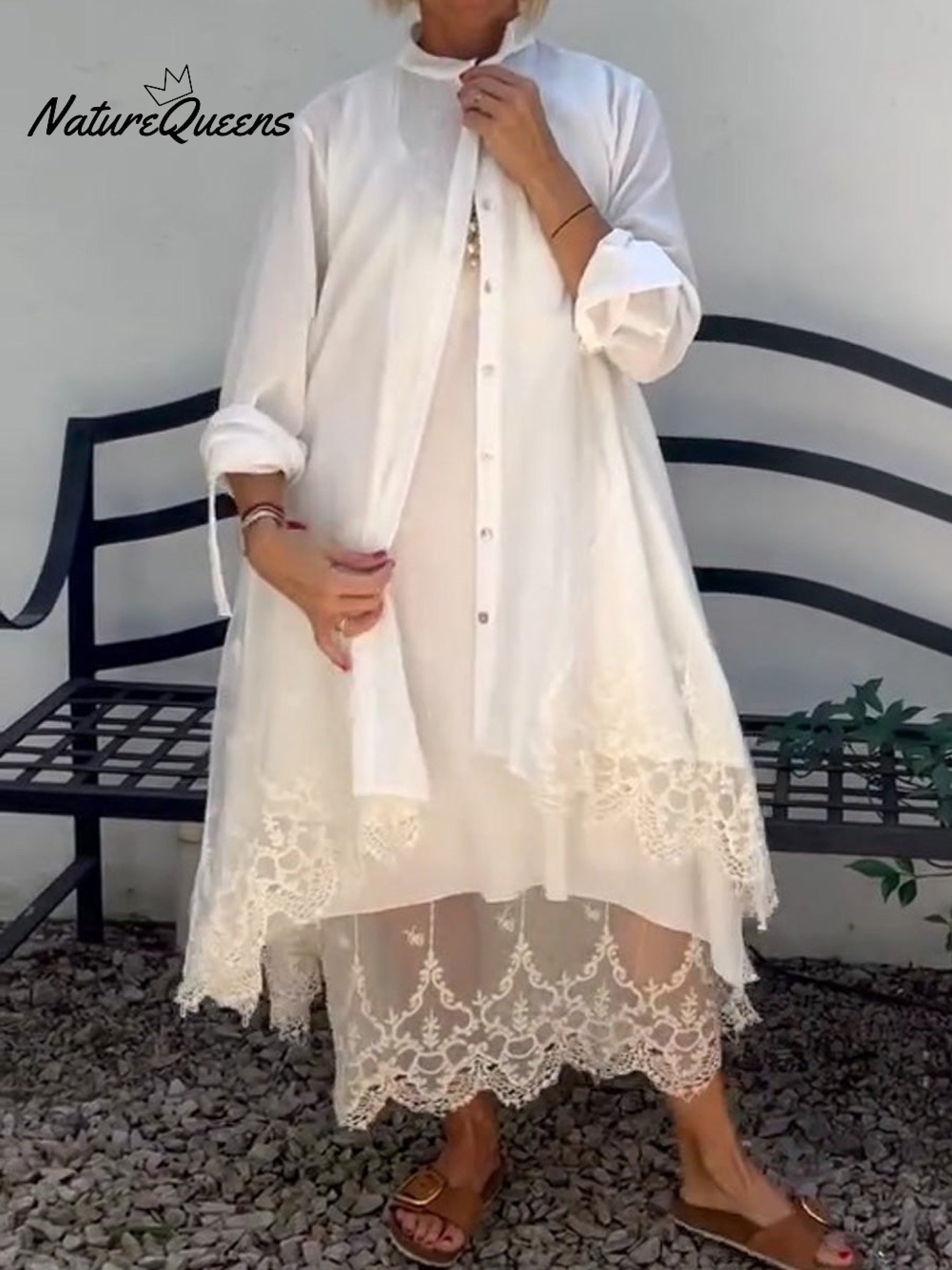 Women's Lace Dress Suit（Dress and Cardigan）