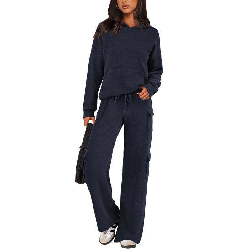Casual sportswear women's workwear pocket design outdoor suit