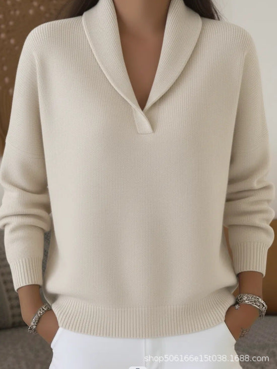 V-neck knitwear fashion women's wear