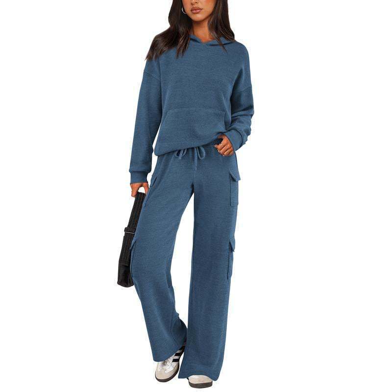 Casual sportswear women's workwear pocket design outdoor suit
