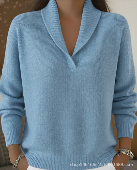 V-neck knitwear fashion women's wear