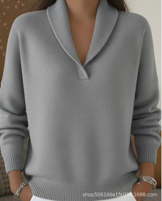 V-neck knitwear fashion women's wear
