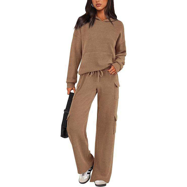Casual sportswear women's workwear pocket design outdoor suit