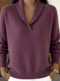 V-neck knitwear fashion women's wear