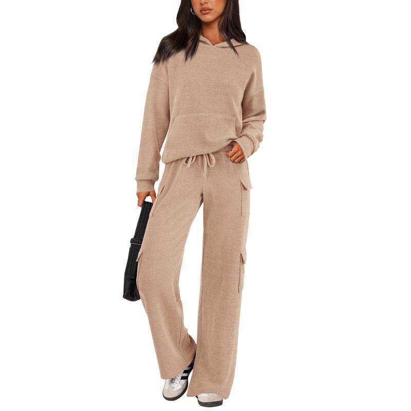 Casual sportswear women's workwear pocket design outdoor suit