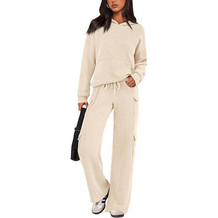 Casual sportswear women's workwear pocket design outdoor suit