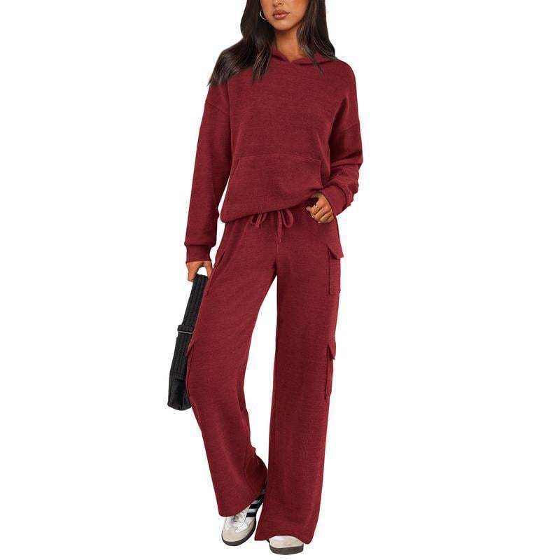 Casual sportswear women's workwear pocket design outdoor suit