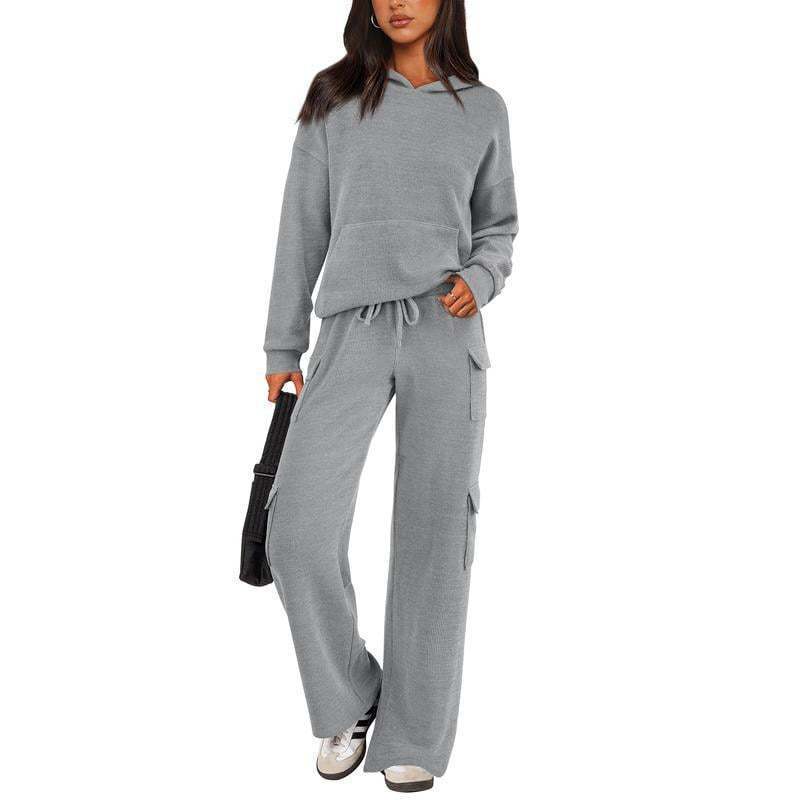 Casual sportswear women's workwear pocket design outdoor suit