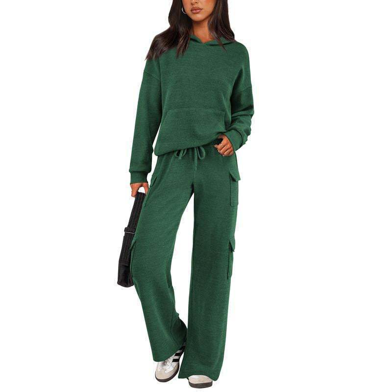 Casual sportswear women's workwear pocket design outdoor suit